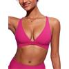 CRZ YOGA Taglio a V Profondo Top Bikini | Imbottitura Rimovibile, Coppa A-C, Incrociato sul Retro, Nuoto, Reggiseno da Bagno per Donna