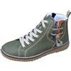 cfpqv Scarpe invernali da donna foderate, stivaletti da lavoro, da motociclista, da trekking, per l'autunno, l'inverno, verde, 39 EU