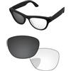 PapaViva Lenti di ricambio compatibili con occhiali da sole Ray-Ban Meta Skyler RW4010 52 mm Eclipse grigio fotocromatiche non polarizzate