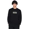 Armani Exchange Bonded Stretch Gold Logo Center Chest Crewneck Sweatshirt Maglia di Tuta Uomo (Pacco da 1)