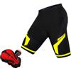 Vhersily Pantaloncini da Ciclismo Uomo, Bicicletta da Compressione Calzoncini Ciclista Pantaloni Corti da Bici MTB Intimo per Estivo Mutande Mountain Bike Shorts,Traspiranti, asciugatura rapida