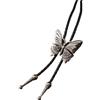 NRBMZYEN Bolo Tie Bolo Cravatta Regolabile Uomo Donna Danza Cravatta Camicie Lega Farfalla Fibbia Pendente, Colore unico, Combination