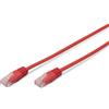 DIGITUS Cavo patch Premium, Cat. 5e, U/UTP, 0,5 m, rosso