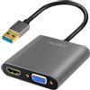 LogiLink UA0234 Adattatore grafico LogiLink USB 3.0 - HDMI/VGA, nero