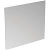 Ideal Standard Specchio da bagno Ideal Standard con illuminazione integrata, modello Mirror & Light, con luce ambientale a 4 lati, dimensioni 80 cm, reversibile