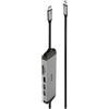 Lindy 43326 notebook dock & poortreplicator Bedraad USB 3.2 Gen 1 (3.1 Gen 1) Type-C Compact. Grijs