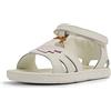 Camper Miko K800471, Sandali T-Strap Bimba 0-24, Natura bianca 001, 25 EU