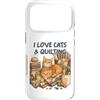 Cute Sewing Cat Funny Quilting Craft Lov Custodia per iPhone 17 Pro Design vintage per amanti del cucito, trapuntatura, per amanti del fai da te