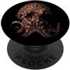 Majestic Octopus Face Wildlife Nature Ar Octopus Face Mare Fauna Selvatica Natura Polpo PopSockets PopGrip Adesivo