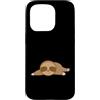 sloth two-fingered hanging animal lazy r Custodia per iPhone 15 Pro Bradipo che dorme sul terreno