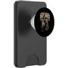 Metal Rock Music Lover US 4th of July Pu Abraham Lincoln, bandiera degli Stati Uniti, divertente chitarrista del presidente degli Stati Uniti PopSockets PopWallet per MagSafe