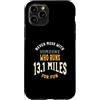 Whyitsme Design Custodia per iPhone 11 Pro Divertente mezza maratona corridore umorismo, esecuzione Detto