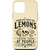 Halloween Lemon Bones Custodia per iPhone 12 mini Umorismo scuro Citazione limone gotico sarcastico umore