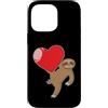 sloth two-fingered hanging animal lazy r Custodia per iPhone 14 Pro Max Bradipo con un grande cuore