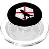 England Flag Apparel Bandiera Inghilterra dinosauro T-Rex PopSockets PopGrip per MagSafe