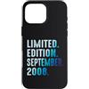 Limited Edition September 2008 Legendary Custodia per iPhone 16 Pro Max Settembre 2008 Anno 2008 Retro 2008 Vintage Edizione Limitata