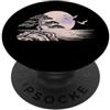 Romiro Djos Giapponese Sakura Blossom Crane Vintage Line Art PopSockets PopGrip Adesivo