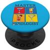 Master Mixologist Cocktail Bartender Maestro Mixologist Retro Pop Art Cocktail Maker PopSockets PopGrip Adesivo