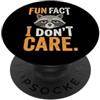 Fun Fact I Don't Care Meme Divertente detto sarcastico fatto divertente che non mi interessa PopSockets PopGrip Adesivo