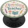 Teacher & Classroom Co. Cuore pastello carino insegnante elementare scuola scuola PopSockets PopGrip Adesivo