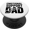 Emotional Support Dad Do Not Pet Gifts Supporto emotivo papà PopSockets PopGrip Adesivo