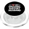 Emotional Support Husband Do Not Pet Gif Marito di supporto emotivo PopSockets PopGrip per MagSafe