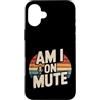 Rumori e risatine a distanza Custodia per iPhone 16 Plus Am I On Mute Chiama riunione remota