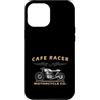 Vintage Motorcycle Garage Custodia per iPhone 12 Pro Max Motocicletta personalizzata vintage Café Racer
