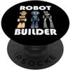 Robots, Space Tech and Robotics Robot Builder, Robot PopSockets PopGrip Adesivo