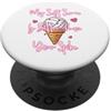 Elevate Your Cute Volleyball Court Skill Il mio servizio morbido è migliore del tuo amante della pallavolo divertente Spike PopSockets PopGrip Adesivo