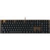 CHERRY KC 200 MX, Tastiera Office Meccanica con Piastra Metallica Anodizzata, Layout per l'Unione Europea (QWERTY), Con Filo, Interruttori MX2A SILENT RED, Nero/Bronzo