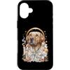 Catholic Core Catholiccore Aesthetic Got Custodia per iPhone 16 Plus Labrador Lab Coquette Christian Religious Bow Candele Stelle