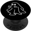 Retro Halloween Apparel Gifts Fantasma dito medio divertente sarcastico amante di Halloween PopSockets PopGrip Adesivo