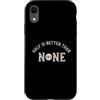 Whyitsme Design Custodia per iPhone XR Half Marathon Half è meglio di nessuna 13.1