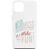 Whyitsme Design Custodia per iPhone 13 Divertente mezza maratona corridore umorismo
