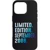 Limited Edition September 2008 Legendary Custodia per iPhone 16 Pro Settembre 2008 Anno 2008 Retro 2008 Vintage Edizione Limitata
