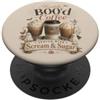 Freshly Boo'd Coffee Halloween Coffee Lover Spooky Cafe Autunno Umorismo PopSockets PopGrip Adesivo