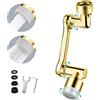XINMENG Prolunga Rubinetto Aeratore Rubinetto Rubinetto Cucina Spray Head Filtro Antispruzzo Universale Adattatore Rubinetto Gorgogliatore Girevole 1440° Lavandino Bagno Risparmio Idrico Regolabile