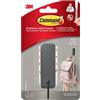 Command 3M Medio Uncinetto Nero Opaco Command, 17034BFGN, 1 gancio, 2 linguette