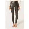 Calzedonia Pantaloni Leggings Effetto Pelle Termici Marrone