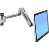 Ergotron LX HD Sit-Stand 116,8 cm (46") Parete Argento [45-383-026]