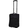 WELL HOME MOBILIARIO & DECORACIÓN Well Home Trolley da 32 l, nero, chiusura a zip, Nero, Trolley da 32 litri