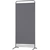 Angel Living Paravento con un Pannello, Decorazione Elegante, Separatore di Ambienti, Divisorio di Camere, 80 x 180 cm (Grigio)
