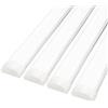 BrightFly Set di 4 luci al neon LED, 120 cm, 6500 K, tubo led per garage, magazzino, parcheggio, ufficio, officina, illuminazione cucina