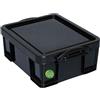 Really Useful Box 3 x 18 litri - 480 x 390 x 200 mm - per 93 CD/44 DVD - Nero