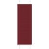 vidaXL Tenda Plissettata Rosso Bordeaux 40x100 cm Larghezza Tessuto