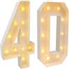 Bdneygtyr Numeri luminosi a LED, 100 cm, numero 30/40/50/60, per feste di compleanno, numeri luminosi, decorazione per matrimonio, compleanno, fidanzamento