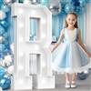 XFNWT Lettere R con luci a LED, 1,2 m, kit di luci per compleanno, laurea, baby shower, casa, bar, eventi interni ed esterni, R, 120 cm
