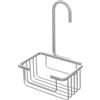 Inbagno Mensola Doccia Porta Oggetti Rettangolare In Acciaio Argento A 1 Ripiano Con Gancio, L 18 x P 12 x H 9 Cm, Installabile Su Box Doccia E Cabine Doccia