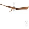 Cecotec - Ventilatore da soffitto EnergySilence Aero 5280 DarkWood, Motore DC 40W, Diametro 132 cm, Lampada a LED, Telecomando, Timer fino a 8 ore, 6 velocità, Estate/Inverno, Design curato